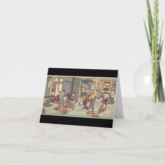 Japanese birth ceremony - notecard (Front)