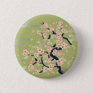 JAPANESE Blossom 2 Inch Round Button