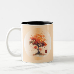 Japanese Blossom Two-Tone Coffee Mug