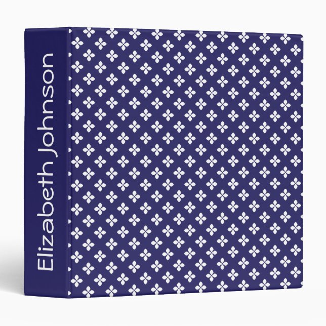 Japanese Blue 3 Ring Binder (Front/Spine)