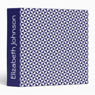 Japanese Blue 3 Ring Binder