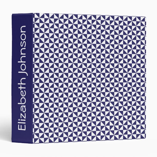 Japanese Blue 3 Ring Binder (Front/Spine)