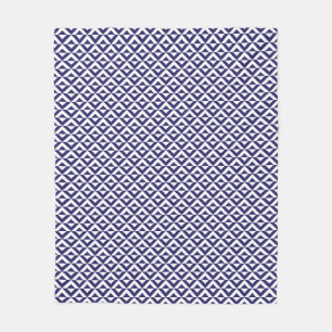 Japanese Blue Fleece Blanket