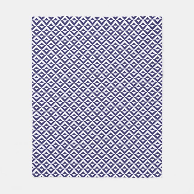 Japanese Blue Fleece Blanket (Front)