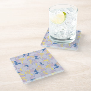 Japanese blue glass coaster