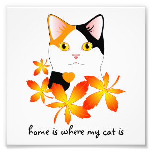 Japanese Bobtail Cat Home Heart Sign