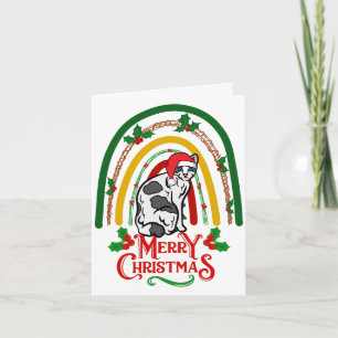 Japanese Bobtail Cat Merry Christmas Card