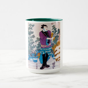 Japanese Bonsai Master, Kuniyoshi, Ukiyo-e Mug