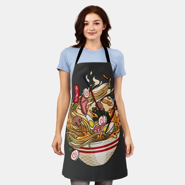 Japanese Bowl Ramen Apron (Worn)