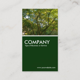 Japanese Branches 06 - Dark Green Business Card