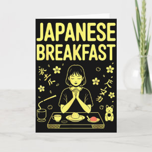 Japanese Breakfast Zen Morning Miso Rice Tea Graph Card