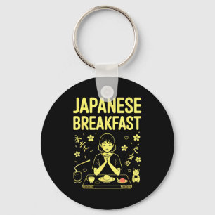 Japanese Breakfast Zen Morning Miso Rice Tea Graph Keychain