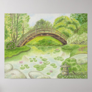 Japanese Bridge art print