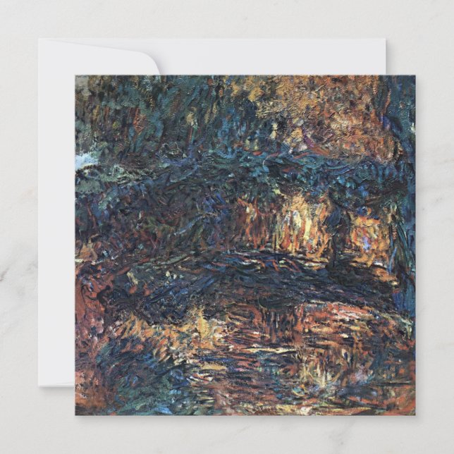 Japanese Bridge by Claude Monet, Vintage Fine Art (Front)