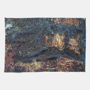 Japanese Bridge by Claude Monet, Vintage Fine Art Kitchen Towel