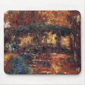 Japanese Bridge by Claude Monet, Vintage Fine Art Mouse Pad