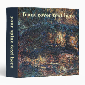 Japanese Bridge by Monet, Vintage Impressionism Binder