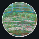 Japanese Bridge Claude Monet Fine Art Ceramic Knob<br><div class="desc">The Japanese Bridge is an elegant landscape flower painting fine print by French Impressionism painter,  Claude Monet,  in 1899 showing his water lily pond with a Japanese bridge over it and reflections in the water.</div>