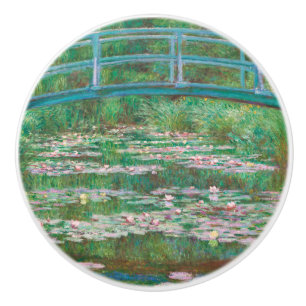 Japanese Bridge Claude Monet Fine Art Ceramic Knob