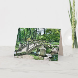 japanese bridge greeting card