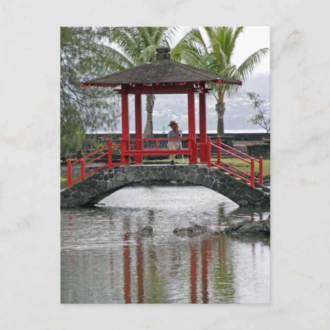 Japanese Bridge in Hilo, Hawaii Postcard (Front)