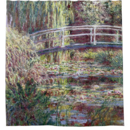Japanese Bridge Symphony in Rose Monet Fine Art