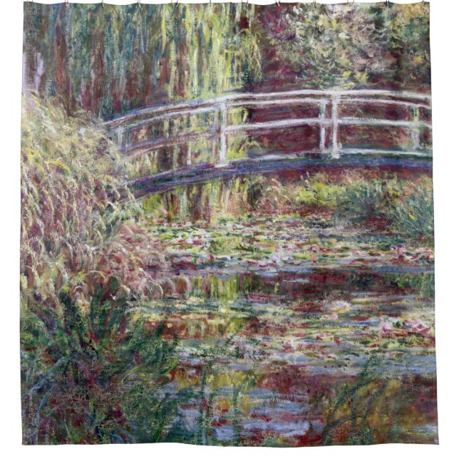 Japanese Bridge Symphony in Rose Monet Fine Art (Front)