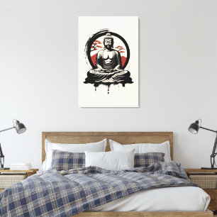 Japanese Buddha Zen Canvas Print
