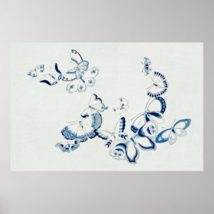 Japanese Butterfly from Kamisaka Sekka's Cho Poster