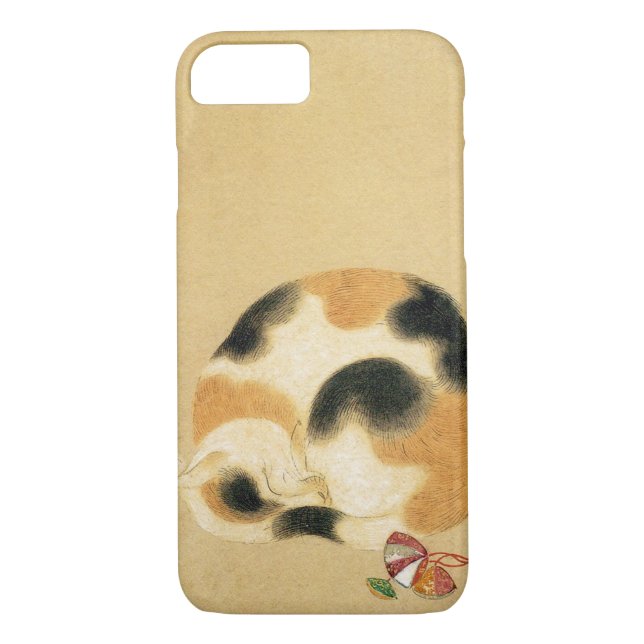 Japanese Calico cat, Hanabusa Itchō Case-Mate iPhone Case (Back)