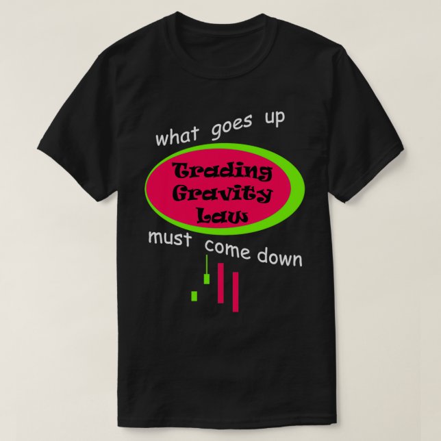 Japanese Candlesticks Trader T-Shirt (Design Front)