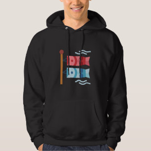 Japanese Carp Koi Kanji Koinobori Flag 4 Hoodie
