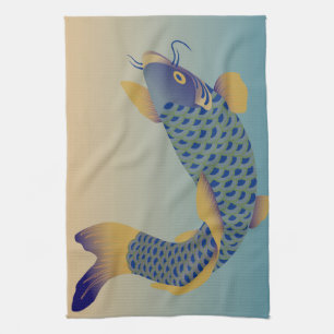 Japanese Carp Pattern Kitchen Towel