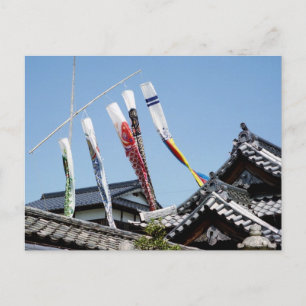 Japanese Carp Streamers Postcard