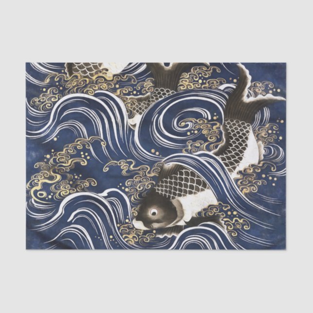 Japanese carps Tissue Paper (Front)