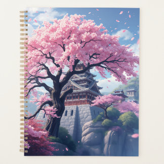 Japanese Castle in Cherry Blossom Spring – Elegant