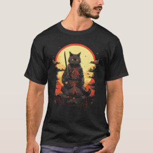 Japanese Cat Warrior T-Shirt
