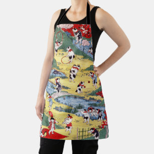 Japanese Cats Country, Utagawa Kunitoshi Apron