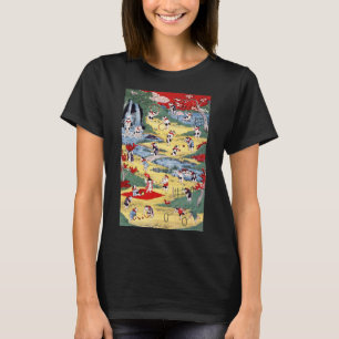 Japanese Cats Country, Utagawa Kunitoshi T-Shirt