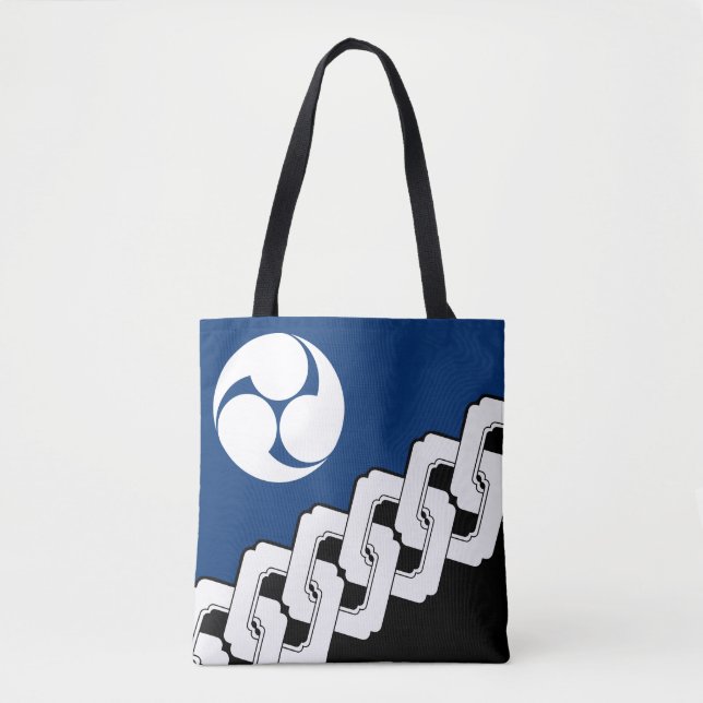 Japanese Chain and Mistudomoe Crest Tote Bag (Front)
