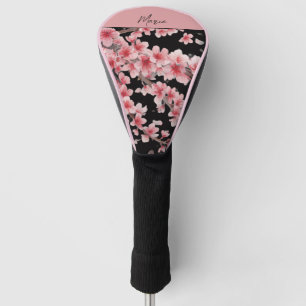 Japanese Cherry Blossom Blush Pink white Golf Head Cover
