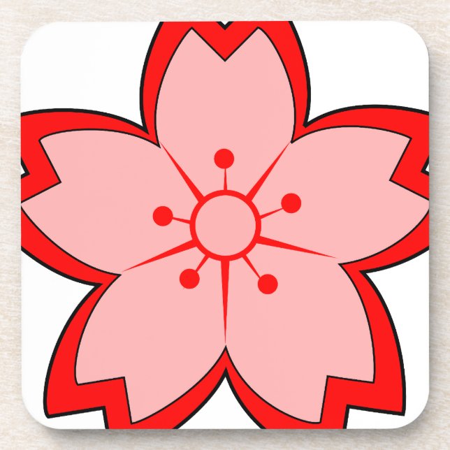 Japanese Cherry Blossom Coaster (Front)