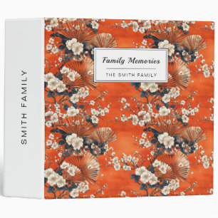 Japanese Cherry Blossom Fan Pattern (1) Binder