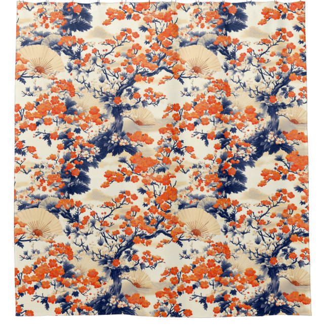 Japanese Cherry Blossom Fan Pattern (2) (Front)