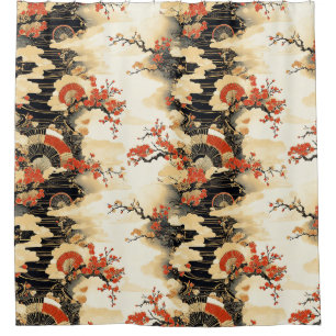 Japanese Cherry Blossom Fan Pattern (3)