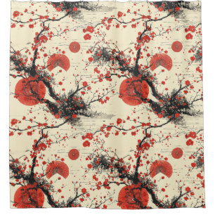 Japanese Cherry Blossom Fan Pattern (4)