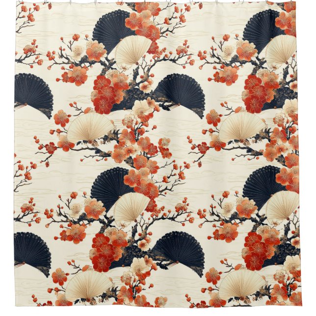 Japanese Cherry Blossom Fan Pattern (6) (Front)