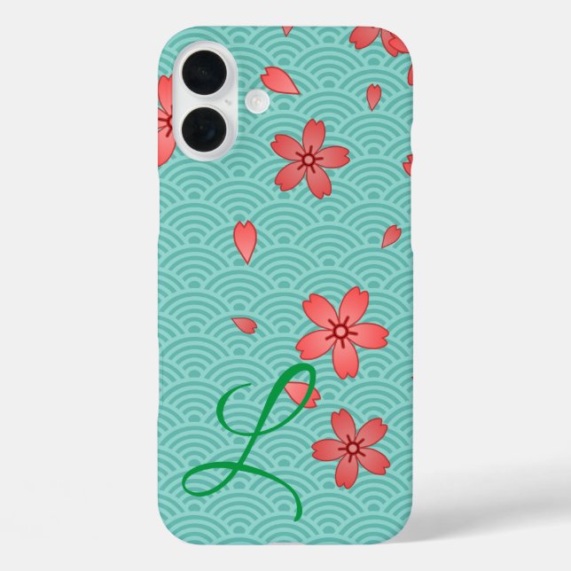 Japanese Cherry Blossom Floral Case-Mate iPhone Case (Back)