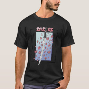 Japanese Cherry Blossom Flower Art Retro Weaboo An T-Shirt