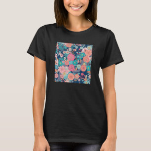Japanese Cherry Blossom Flower Pink Sakura Floral T-Shirt